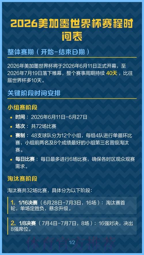 2026美加墨世界杯墨西哥完整赛程 2026美加墨世界杯墨西哥完整赛程
